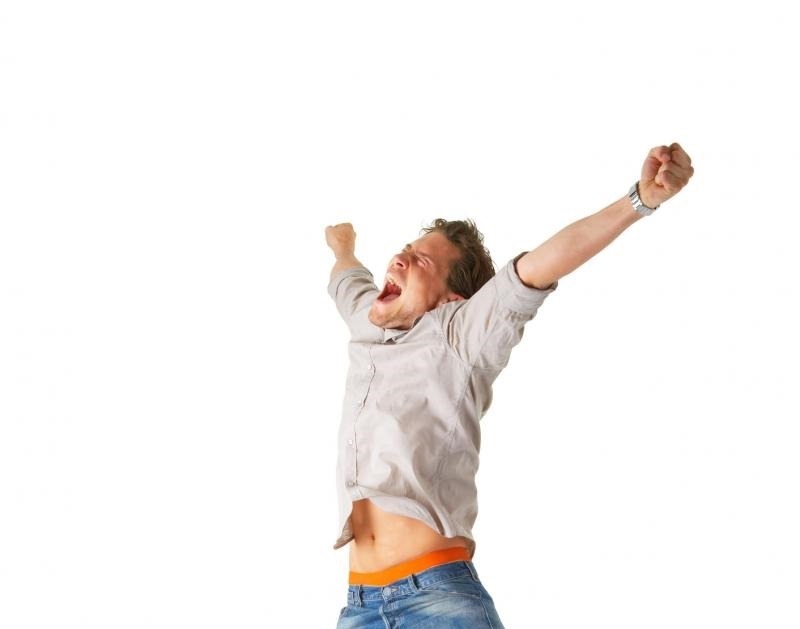 iemand heeft werkgeluk gevonden